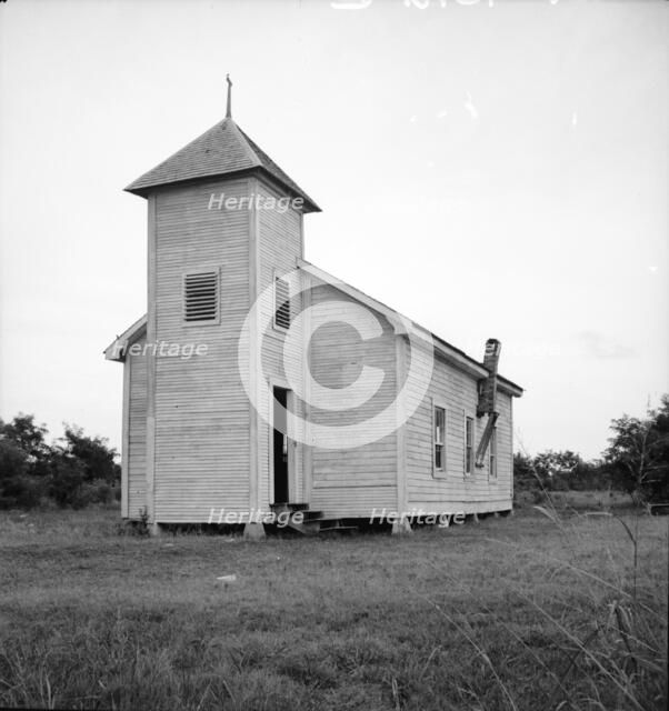 Negro church, Mississippi Delta near Greenville, Mississippi, 1936. Creator: Dorothea Lange.