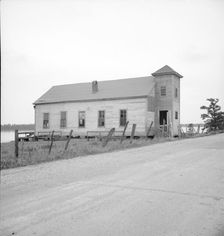 Negro church on the banks of the Mississippi River near Vicksburg, Mississippi, 1936. Creator: Dorothea Lange