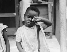 Negro child, Hill House, Mississippi, 1936. Creator: Dorothea Lange