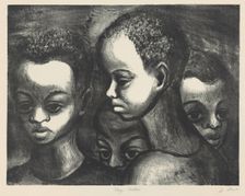Negro Children, ca.1935 - 1943. Creator: Joseph Leboit