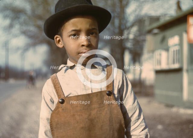 Negro boy near Cincinnati, Ohio, 1942 or 1943. Creator: John Vachon.