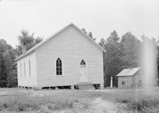 Negro Baptist church, Bushy Fork, North Carolina, 1939. Creator: Dorothea Lange