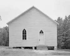 Negro Baptist church, Bushy Fork, North Carolina, 1939. Creator: Dorothea Lange
