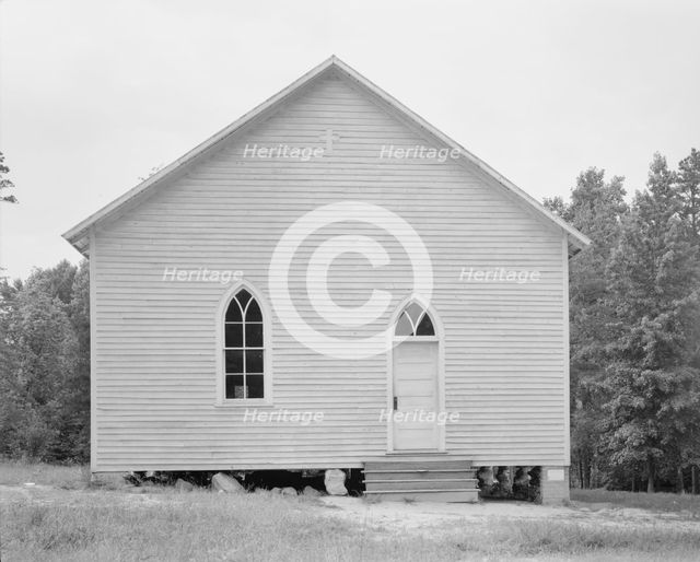 Negro Baptist church, Bushy Fork, North Carolina, 1939. Creator: Dorothea Lange.