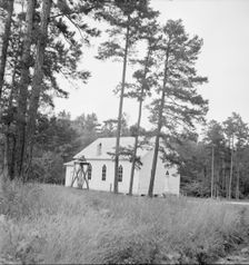 Negro Baptist church, Person County, North Carolina, 1939. Creator: Dorothea Lange