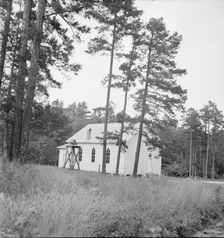 Negro Baptist church, Person County, North Carolina, 1939. Creator: Dorothea Lange