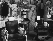 Negro barber shop, Atlanta, Georgia, 1936. Creator: Walker Evans