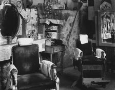 Negro barber shop, Atlanta, Georgia, 1936. Creator: Walker Evans