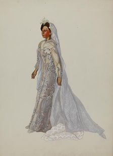 Negro Bride Puppet, c. 1937. Creator: Verna Tallman