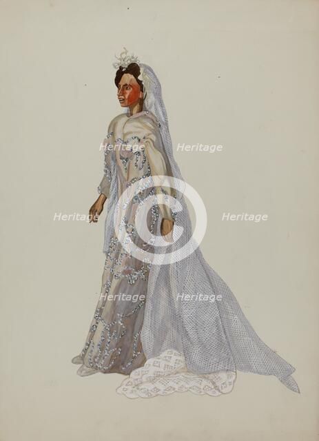 Negro Bride Puppet, c. 1937. Creator: Verna Tallman.