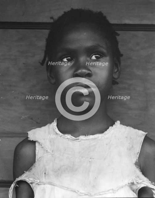 Negro girl, Hill House, Mississippi, 1936. Creator: Dorothea Lange.