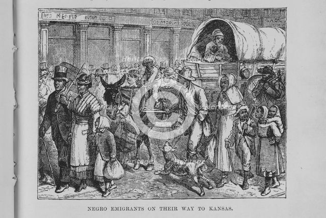 Negro emigrants on their way to Kansas, 1882. Creator: Unknown.
