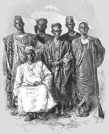 Negro escort of M.Mace; Journey from the Senegal to the Niger 1875. Creator: Unknown