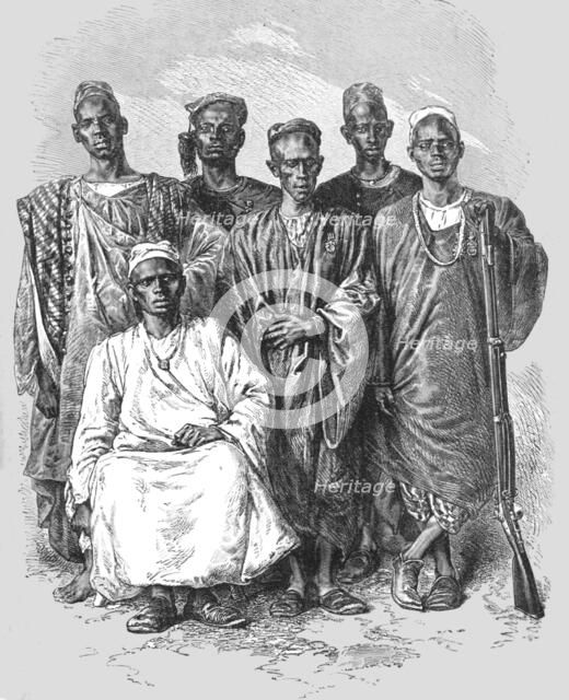'Negro escort of M.Mace; Journey from the Senegal to the Niger', 1875. Creator: Unknown.