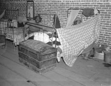 Negro flood refugees in the Red Cross temporary infirmary at Forrest City, Arkansas, 1937. Creator: Walker Evans