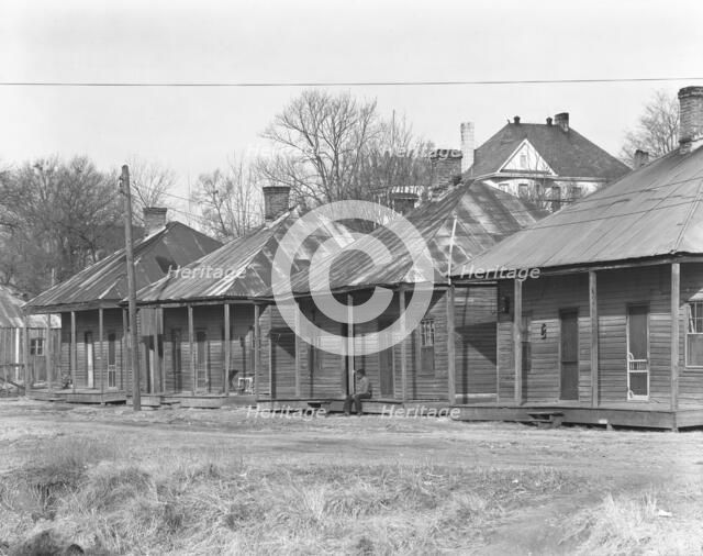 Negro houses, Vicksburg, Mississippi, 1936. Creator: Walker Evans.