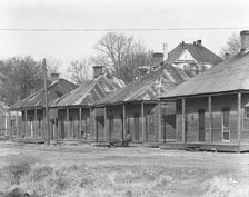 Negro houses, Vicksburg, Mississippi, 1936. Creator: Walker Evans