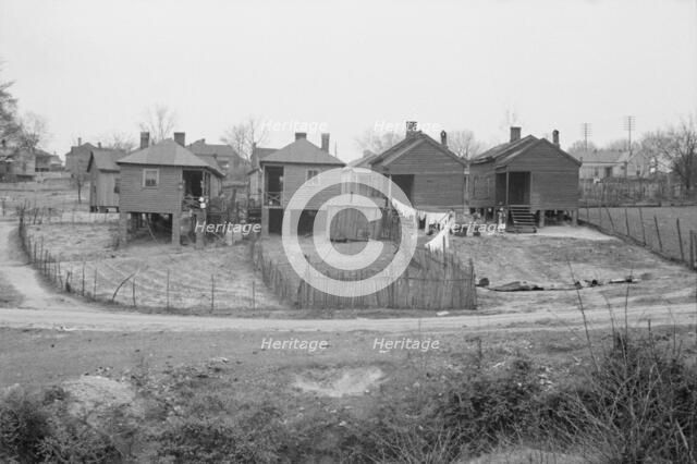 Negro houses, Winston-Salem, North Carolina, 1935. Creator: Walker Evans.