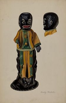 Negro Hand Puppet, c. 1936. Creator: Beverly Chichester