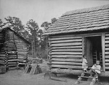 Negro Log Huts, Thomasville, Georgia c1897. Creator: Unknown