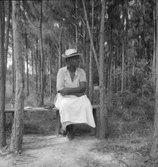 Negro landowner waiting for the bus, Mississippi, 1937. Creator: Dorothea Lange