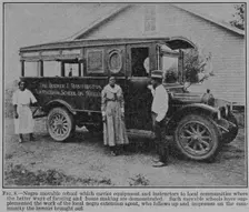 Negro movable school which carries equipment and instructors to local communities..., 1926. Creator: Unknown