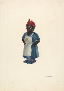 Negro Mammy Bank, c. 1937. Creator: Robert Clark