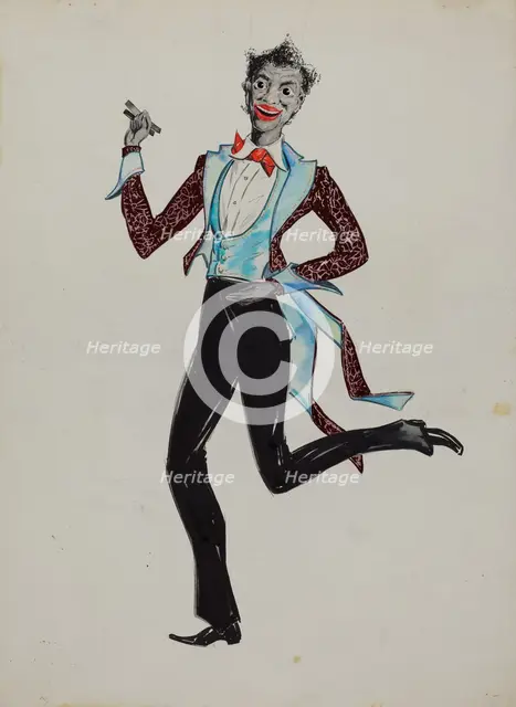 Negro Minstrel, c. 1936. Creator: Sebastian Simonet.