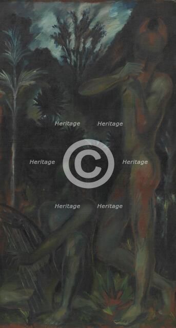 Negro Musicians in the Jungle, 1921. Creator: Erik Staehr-Nielsen.