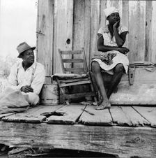 Negro sharecropper and wife, Mississippi, 1937. Creator: Dorothea Lange