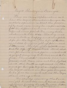 Negro Slavery in Georgia, 1940. Creator: Unknown