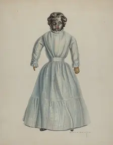 Negro Woman Doll, c. 1938. Creator: Bertha Semple
