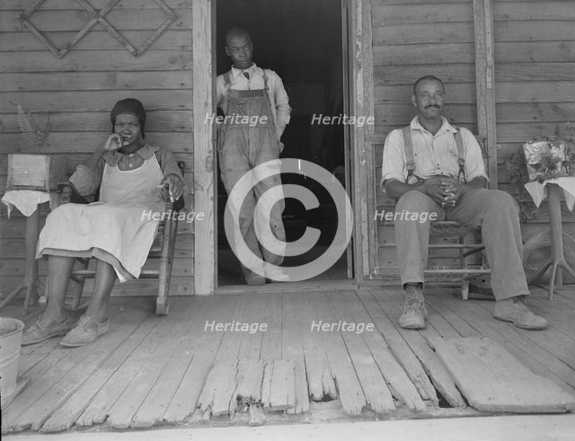 Negroes who own land in Greene County, Georgia, 1937. Creator: Dorothea Lange.