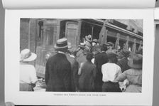 Negroes and Whites leaving the stock yards, 1922. Creator: Unknown
