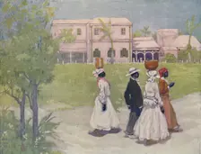 Negroes Going To Work, Barbados 1916. Artist: A S Forrest