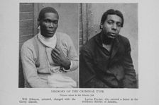 Negroes of the criminal type; Pictures taken in the Atlanta jail; Will Johnson, arrested..., 1908. Creator: Unknown