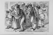 Negroes on their way to church, 1882. Creator: Unknown