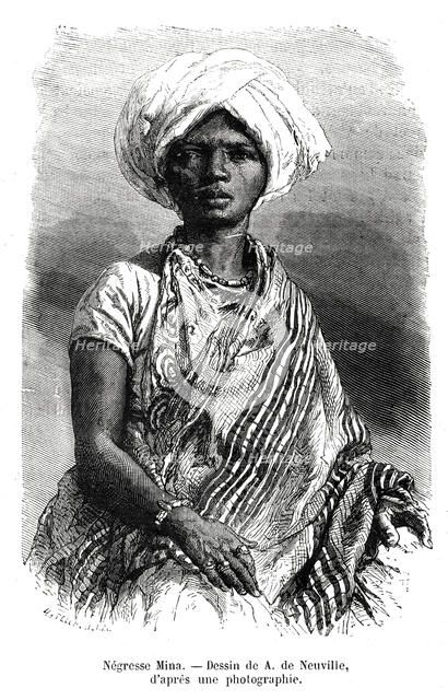 'Negresse Mina', Brazil, 19th century. Artist: A de Neuville