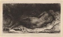 Negress Lying Down, 1658. Creator: Rembrandt Harmensz van Rijn
