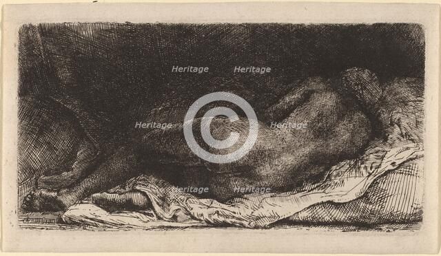 Negress Lying Down, 1658. Creator: Rembrandt Harmensz van Rijn.