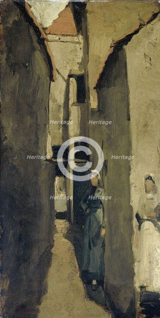 Neighborhood Street in The Hague or Scheveningen, c.1880-c.1923. Creator: George Hendrik Breitner.