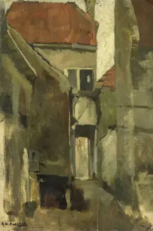 Neighborhood Street in Rijswijk near The Hague, c.1880-c.1923. Creator: George Hendrik Breitner
