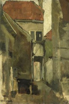Neighborhood Street in Rijswijk near The Hague, c.1880-c.1923. Creator: George Hendrik Breitner