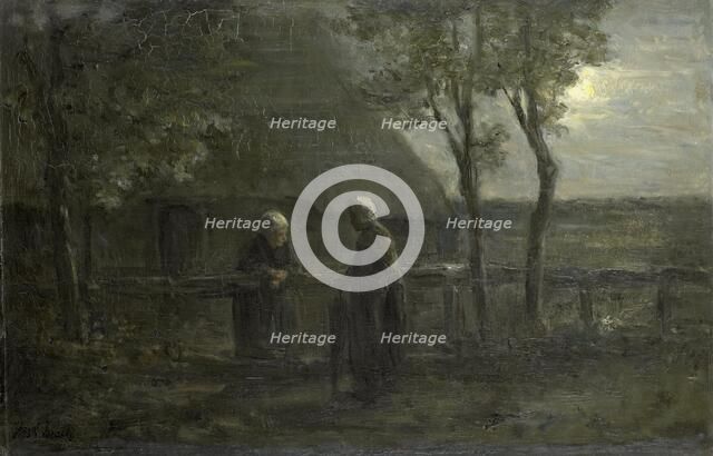 'Neighborly Gossip', 1897. Creator: Jozef Israels.