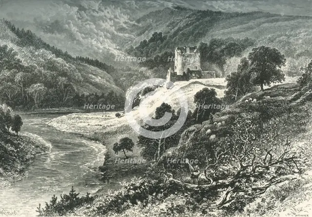 'Neidpath Castle', c1870.