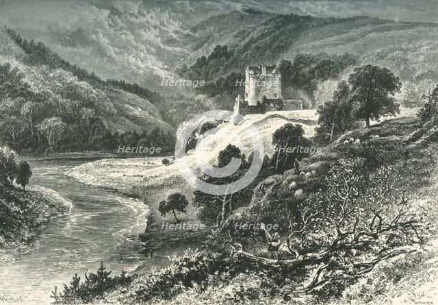 'Neidpath Castle', c1870.