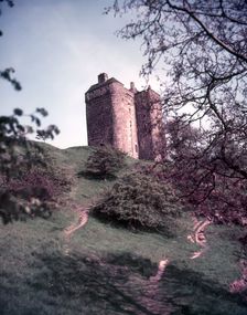 Neidpath Castle, Peebles, Scotland, c1955. Creator: Arthur Charles Kirby Ware