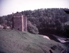 Neidpath Castle, Peebles, Scotland, c1955. Creator: Arthur Charles Kirby Ware