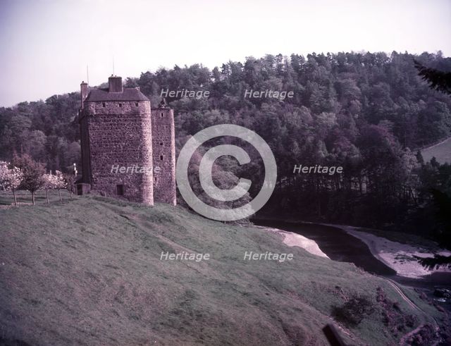 Neidpath Castle, Peebles, Scotland, c1955. Creator: Arthur Charles Kirby Ware.