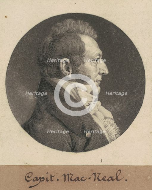 Neil McNeill, 1809. Creator: Charles Balthazar Julien Févret de Saint-Mémin.